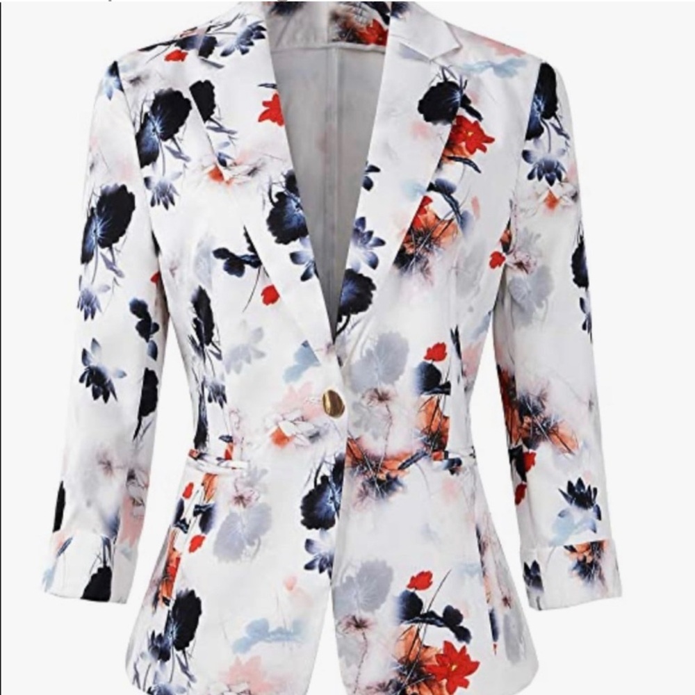 Floral Patterned Blazer